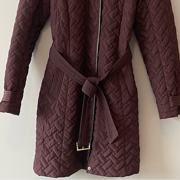 COLE Haan Quilted Long Coat - Picture 4 of 16